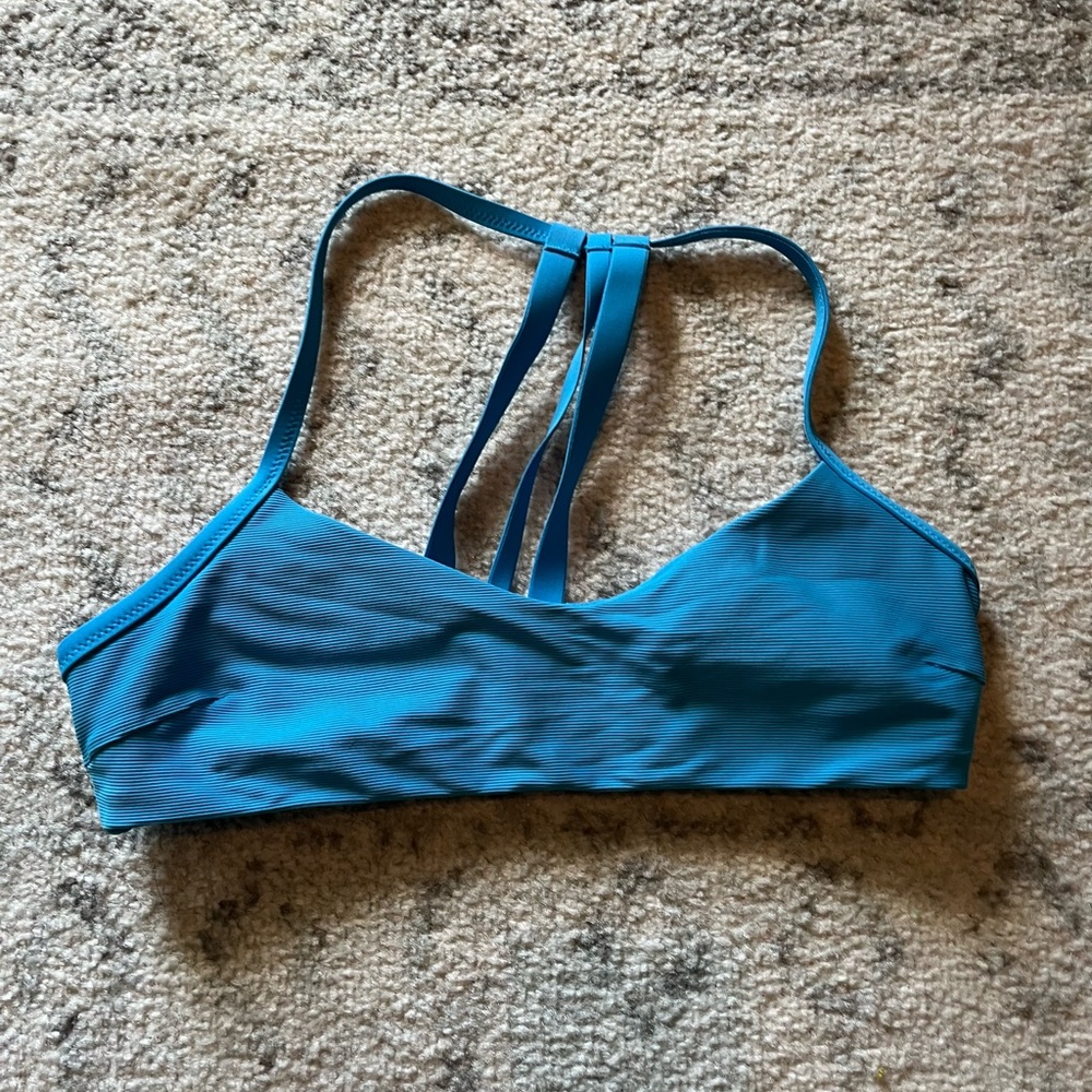 Blue athleta bikini top